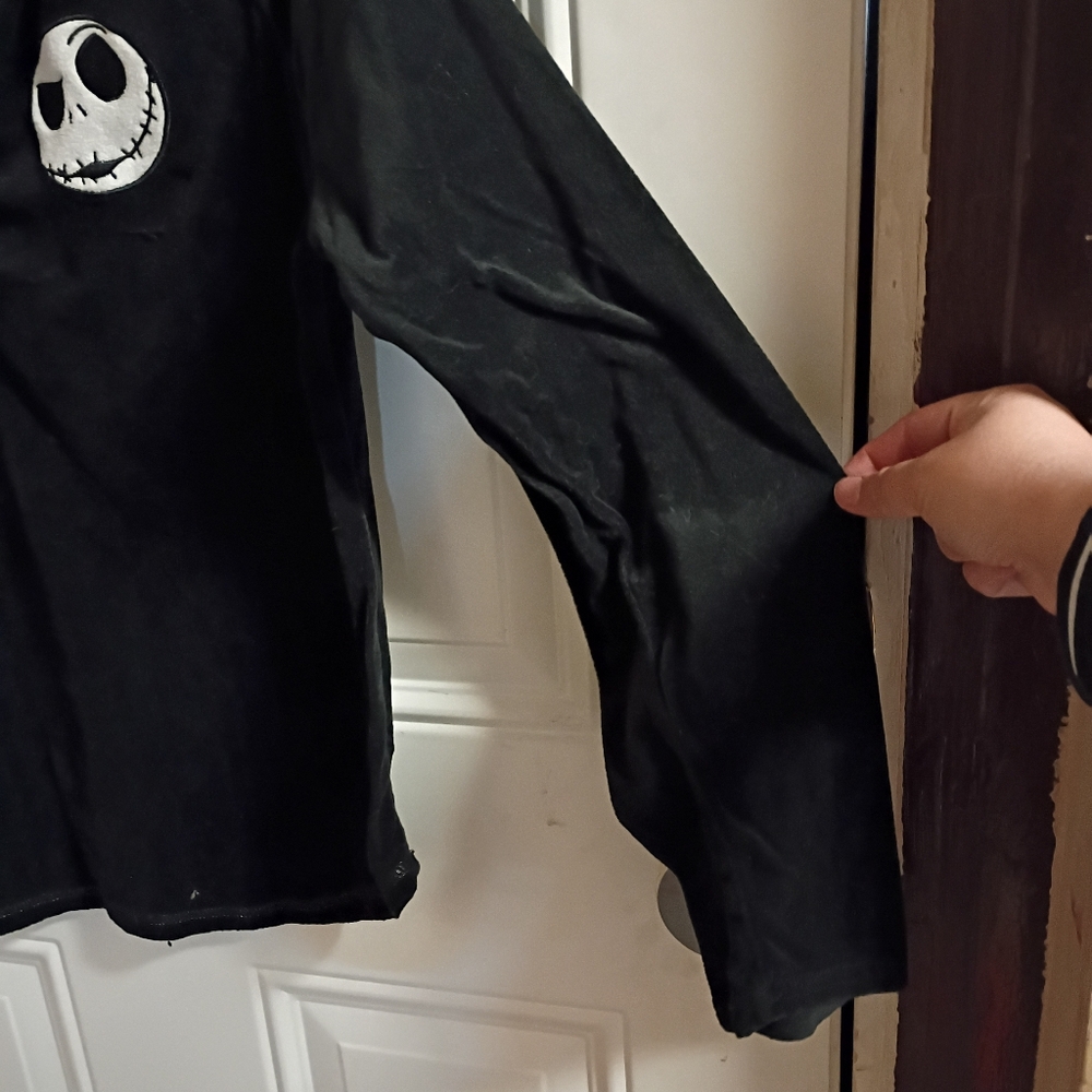 2/$10 Vintage The Nightmare Before Christmas Plush Sweatshirt Size Large - Picture 3 of 6